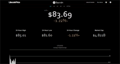 Desktop Screenshot of litecoinprice.com